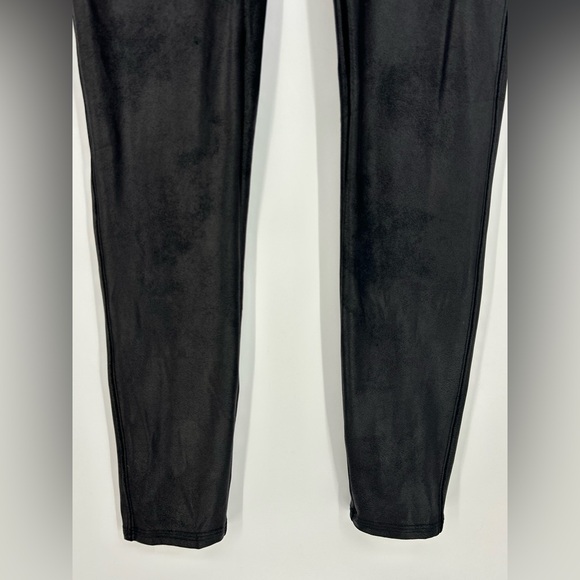 Spanx Faux Leather Leggings Black Large High Rise  Skinny Pants 2437 - Picture 10 of 12